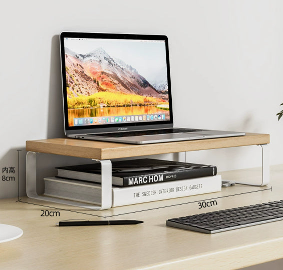 Wooden Monitor Riser Base Stand Pad Organizer