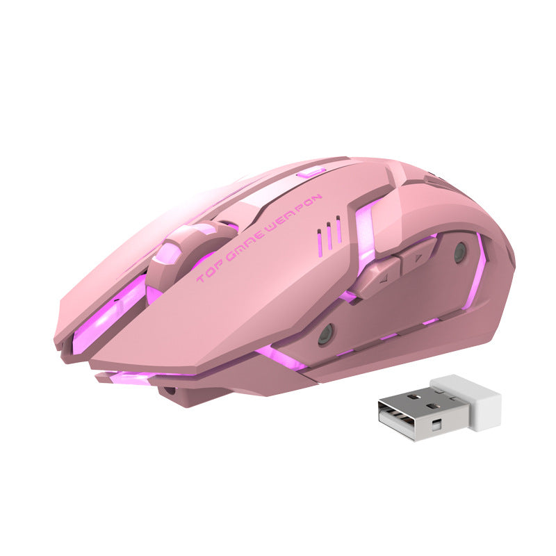 Sparky Silent Wireless Charging RGB Gaming Mouse - 1600 DPI
