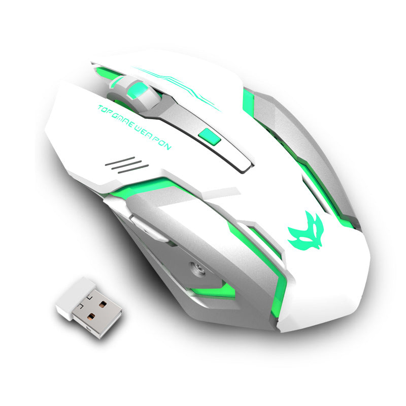 Sparky Silent Wireless Charging RGB Gaming Mouse - 1600 DPI