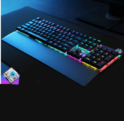 Sparky Full-Size Mechanical Gaming Keyboard with Wrist Rest - 108 Keys