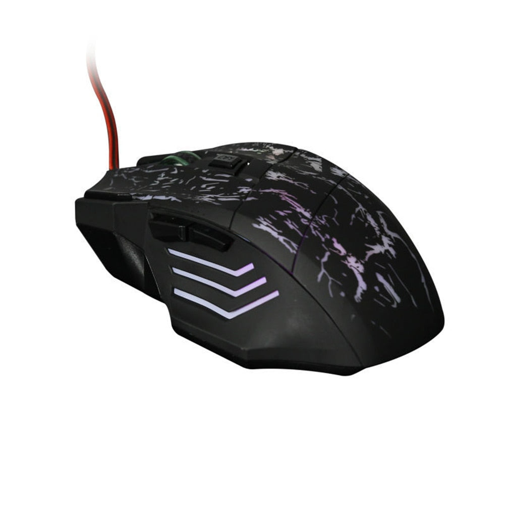 Sparky Transparent Luminous Gaming Mouse with RGB Glow