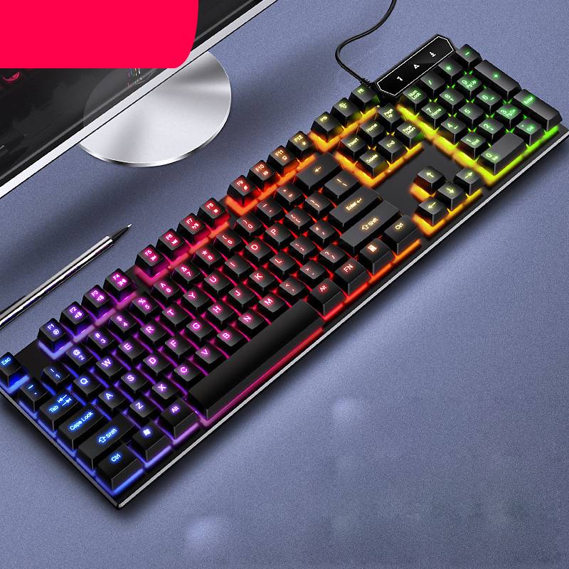 Sparky Mechanical-Feel RGB Gaming Keyboard - Wired 104 Keys