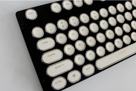 Sparky Steampunk Typewriter Mechanical Keyboard - Wired Retro