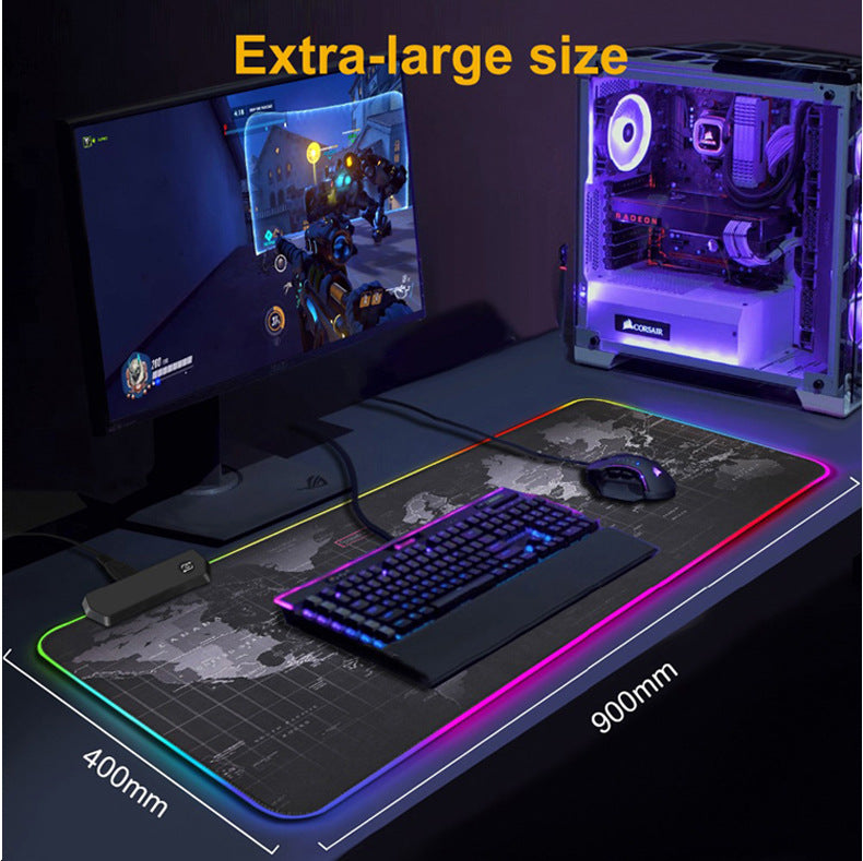 Sparky Large RGB Luminous Gaming Mouse Pad