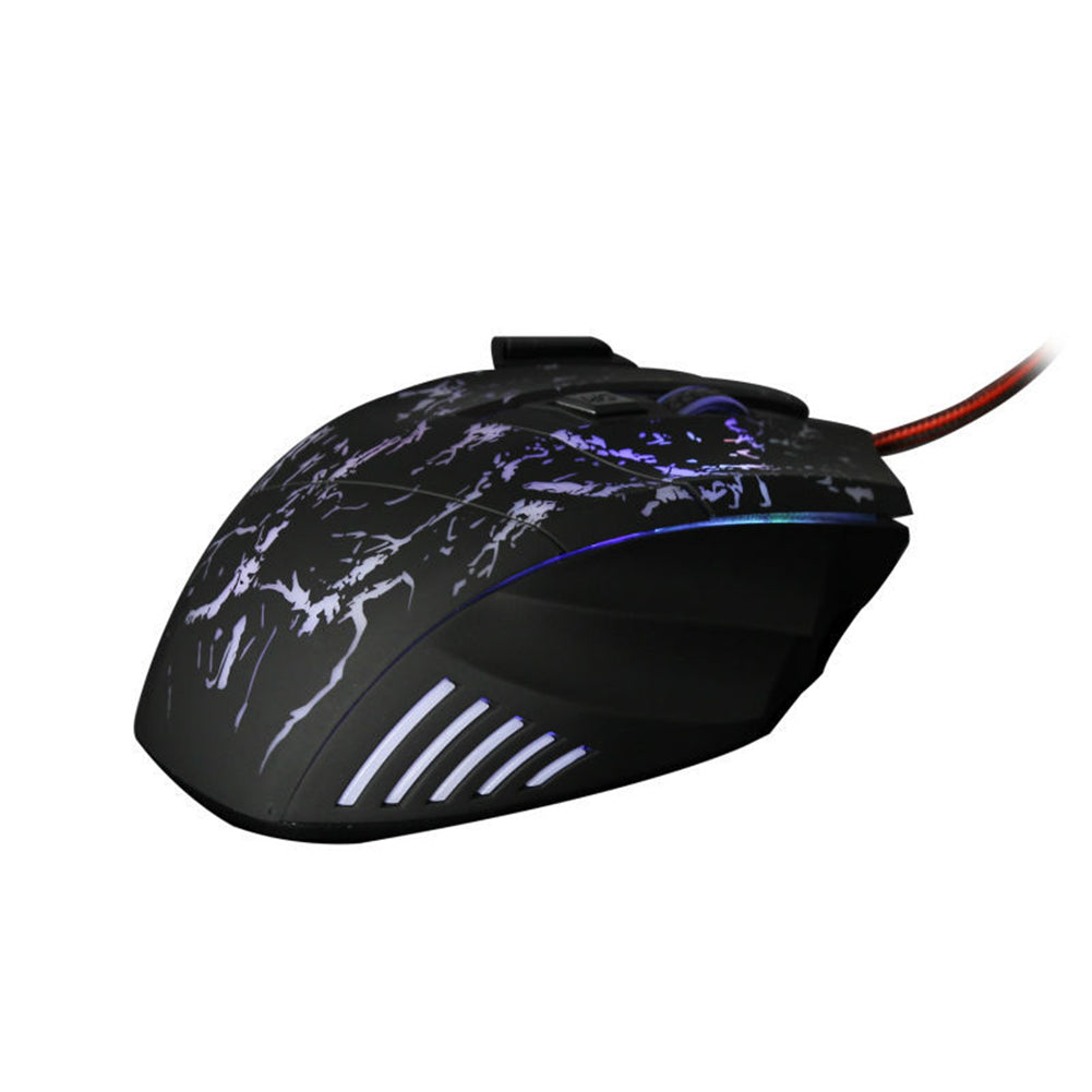 Sparky Transparent Luminous Gaming Mouse with RGB Glow