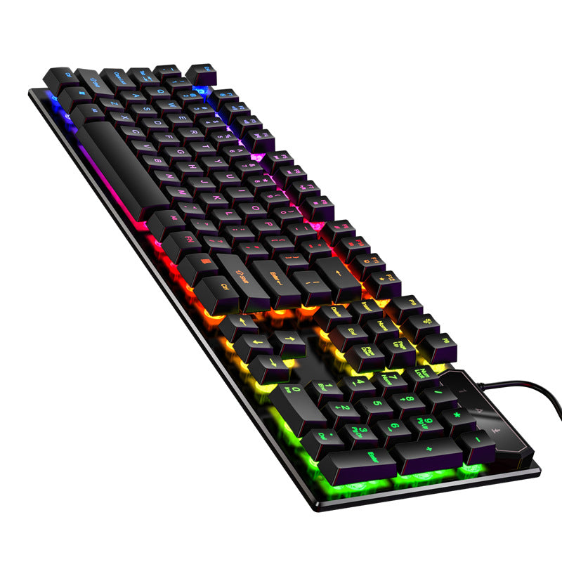 Sparky Mechanical-Feel RGB Gaming Keyboard - Wired 104 Keys