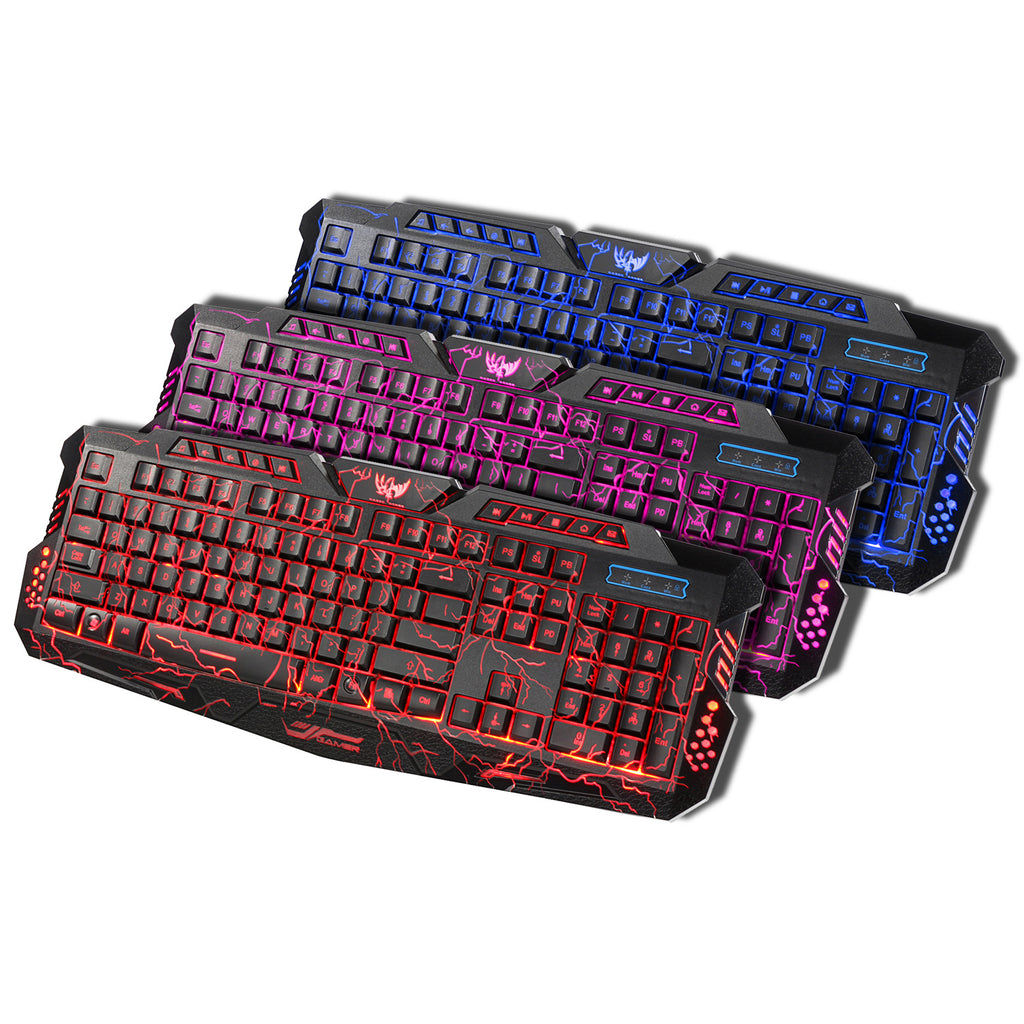 Sparky RGB Backlit Gaming Keyboard - 3 Color Modes Ergonomic