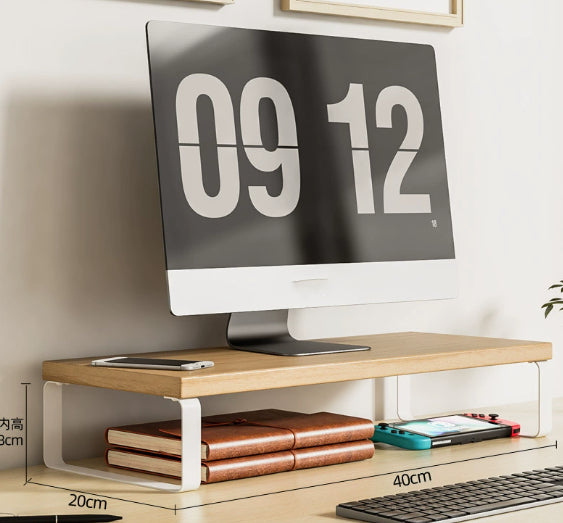 Wooden Monitor Riser Base Stand Pad Organizer