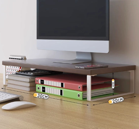 Wooden Monitor Riser Base Stand Pad Organizer