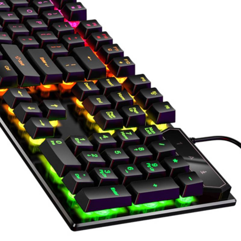 Sparky Mechanical-Feel RGB Gaming Keyboard - Wired 104 Keys