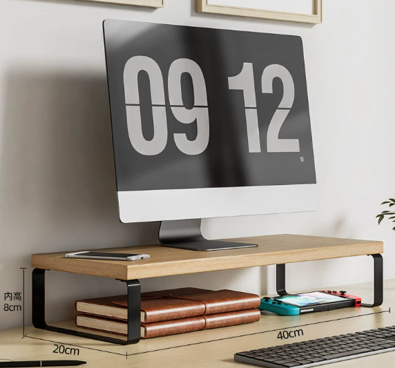 Wooden Monitor Riser Base Stand Pad Organizer