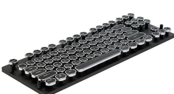 Sparky Steampunk Typewriter Mechanical Keyboard - Wired Retro
