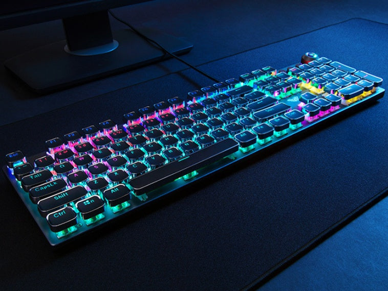 Sparky Full-Size Mechanical Gaming Keyboard with Wrist Rest - 108 Keys