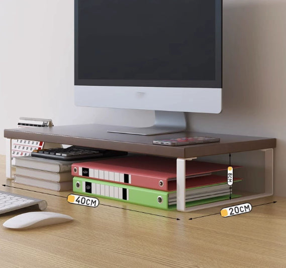 Wooden Monitor Riser Base Stand Pad Organizer