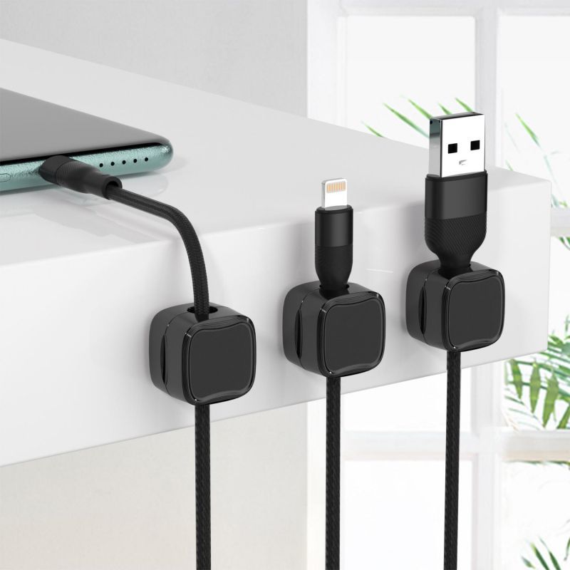 Sparky Magnetic Under-Desk Cable Clips