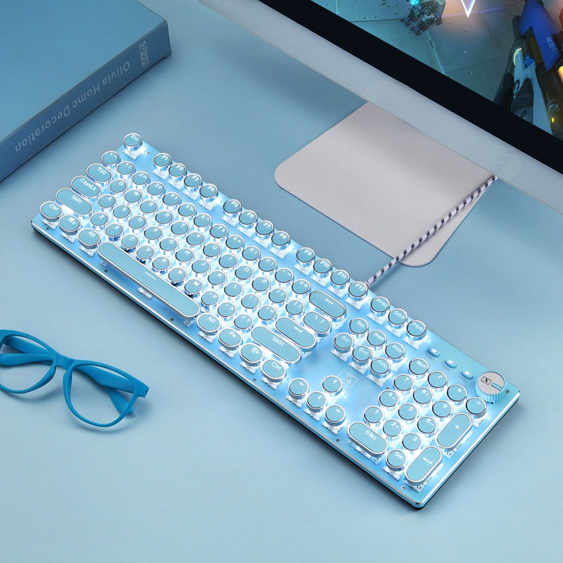 Sparky Steampunk Typewriter Mechanical Keyboard - Wired Retro
