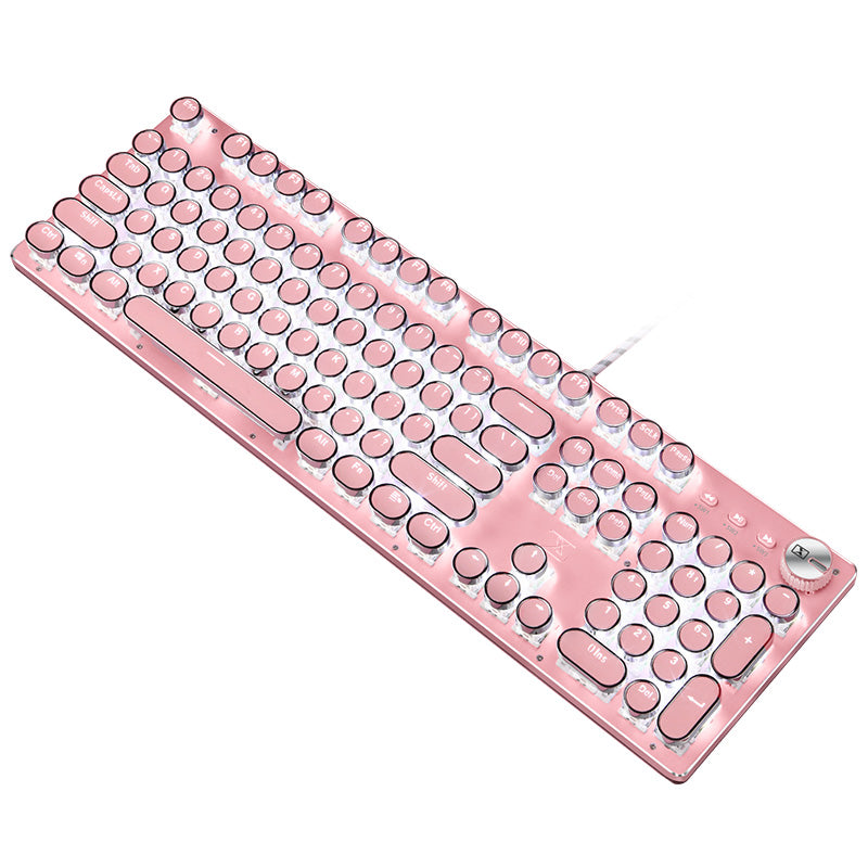 Sparky Steampunk Typewriter Mechanical Keyboard - Wired Retro