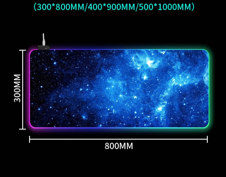 Sparky Starry Sky RGB Oversized Mouse Pad