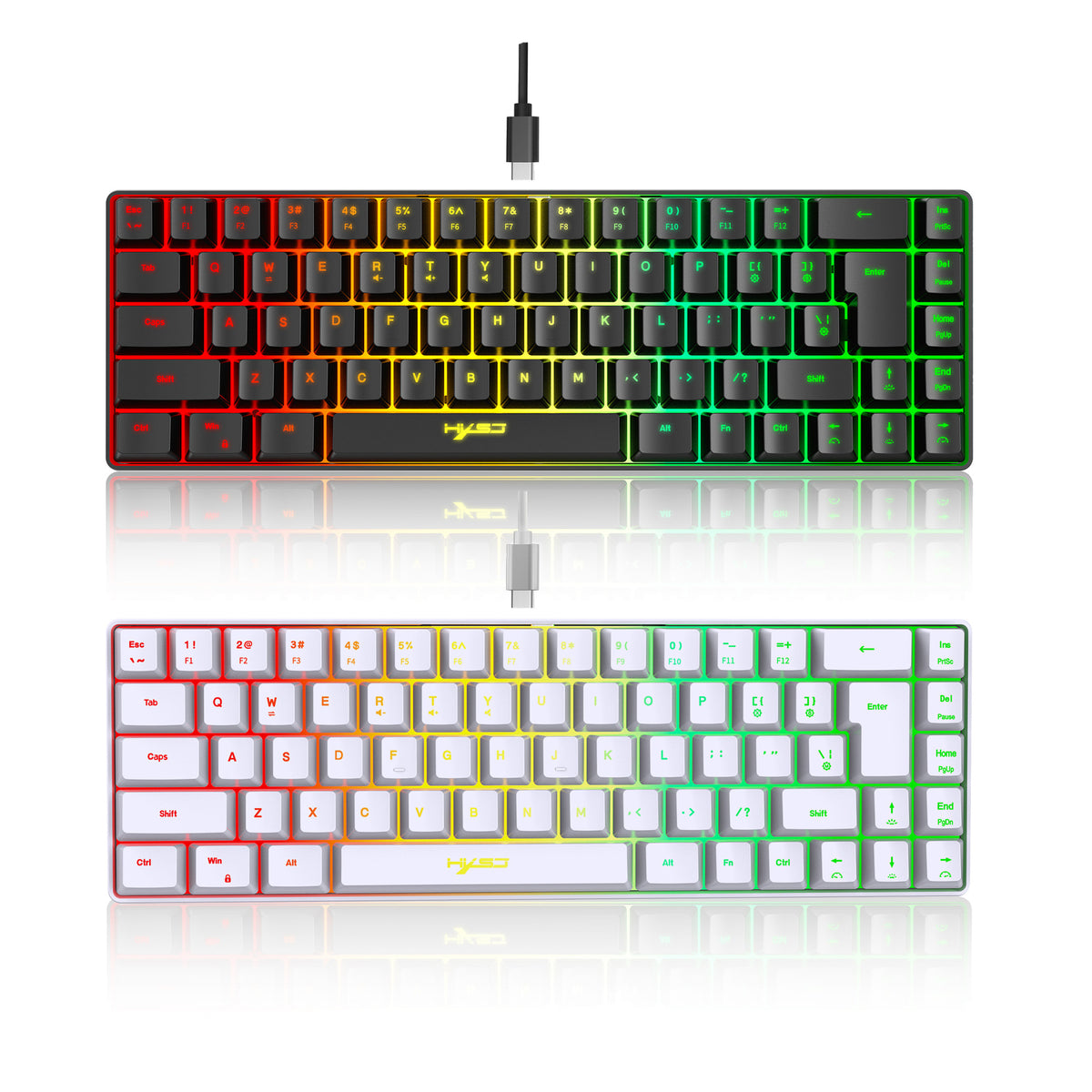 Sparky Compact Membrane Gaming Keyboard with RGB Glow