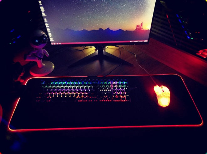 Sparky RGB LED Extended Gaming Mouse Pad - 12 Lighting Modes