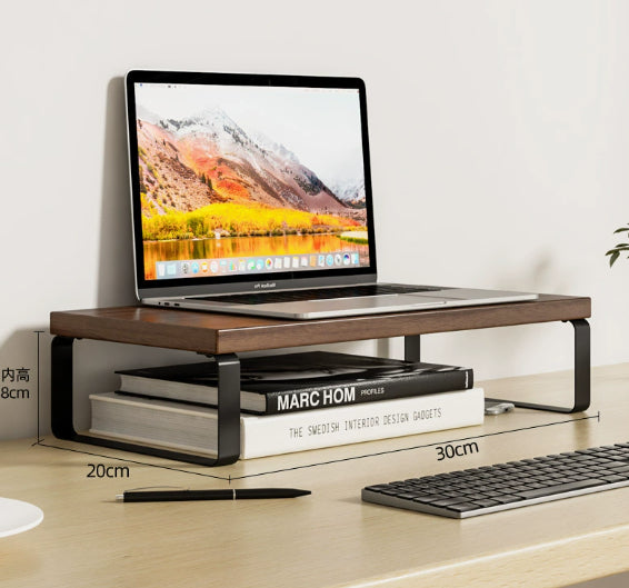 Wooden Monitor Riser Base Stand Pad Organizer
