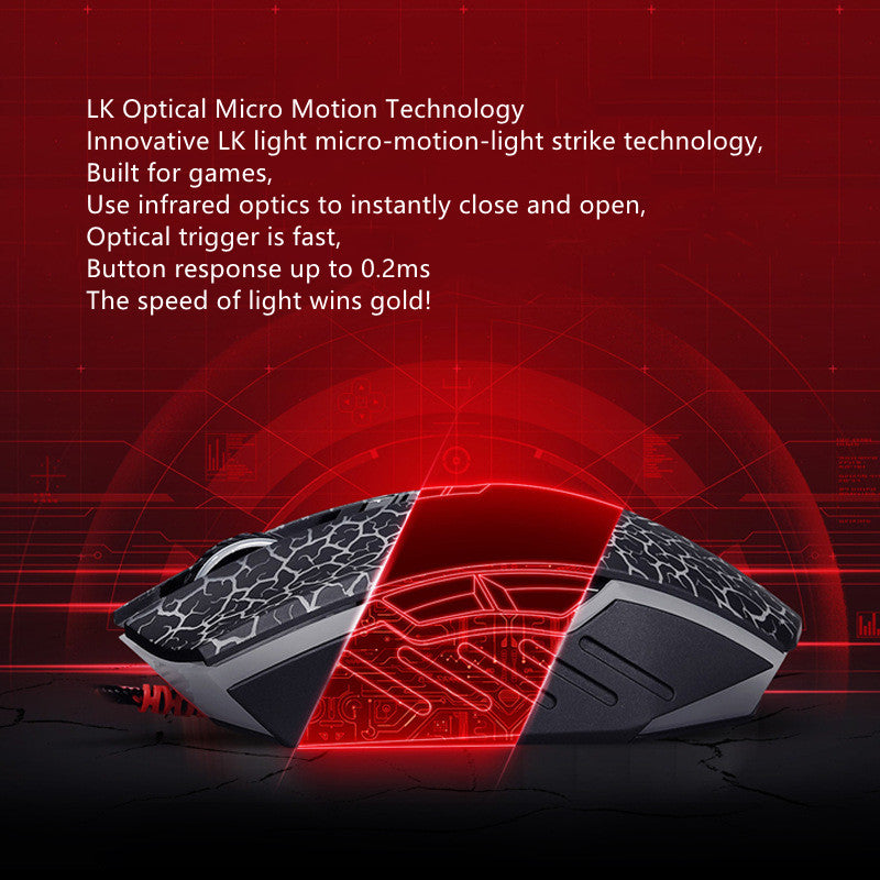Sparky Leopard Print RGB Wired Gaming Mouse
